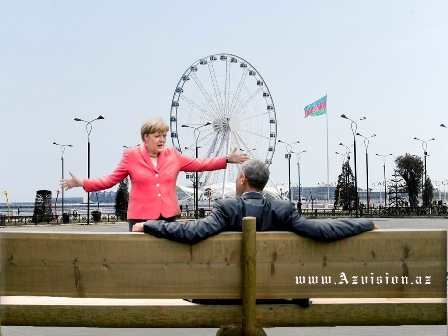 Azerbaijani version of Obama, Merkel meme - PHOTOS